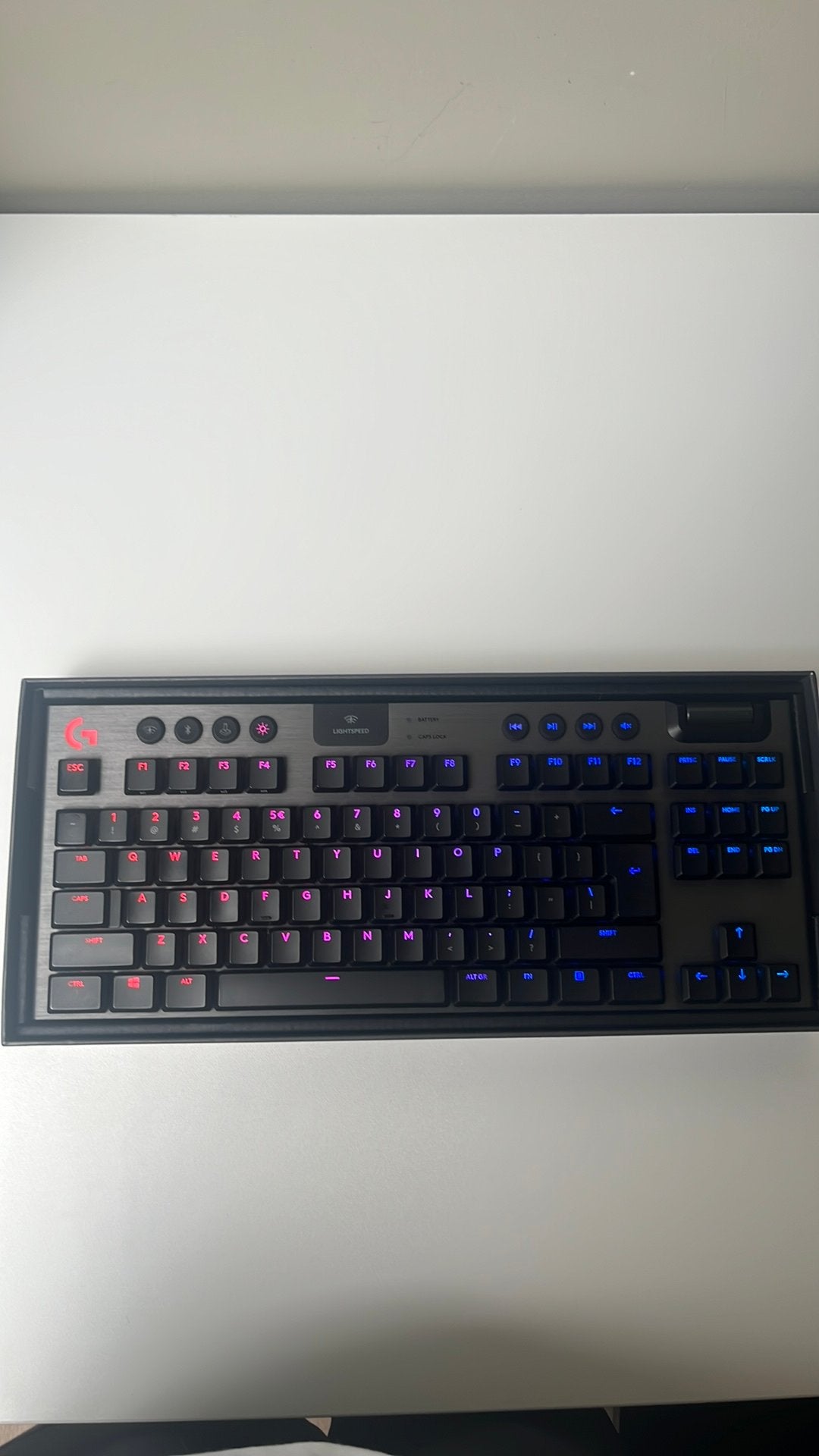 Logitech G915 TKL Gaming Toetsenbord - Draadloos QWERTY, Computers en Software, Toetsenborden, Gaming toetsenbord, Ophalen of Verzenden