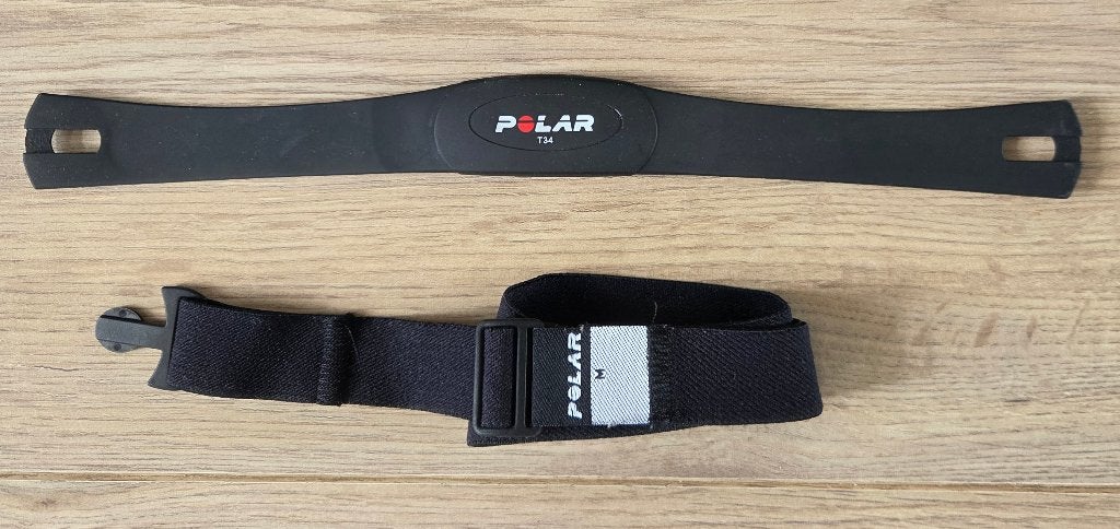 Polar T34 Transmitter Hartslagmeter borstband, Ophalen of Verzenden, Gebruikt, Polar, Met borstriem