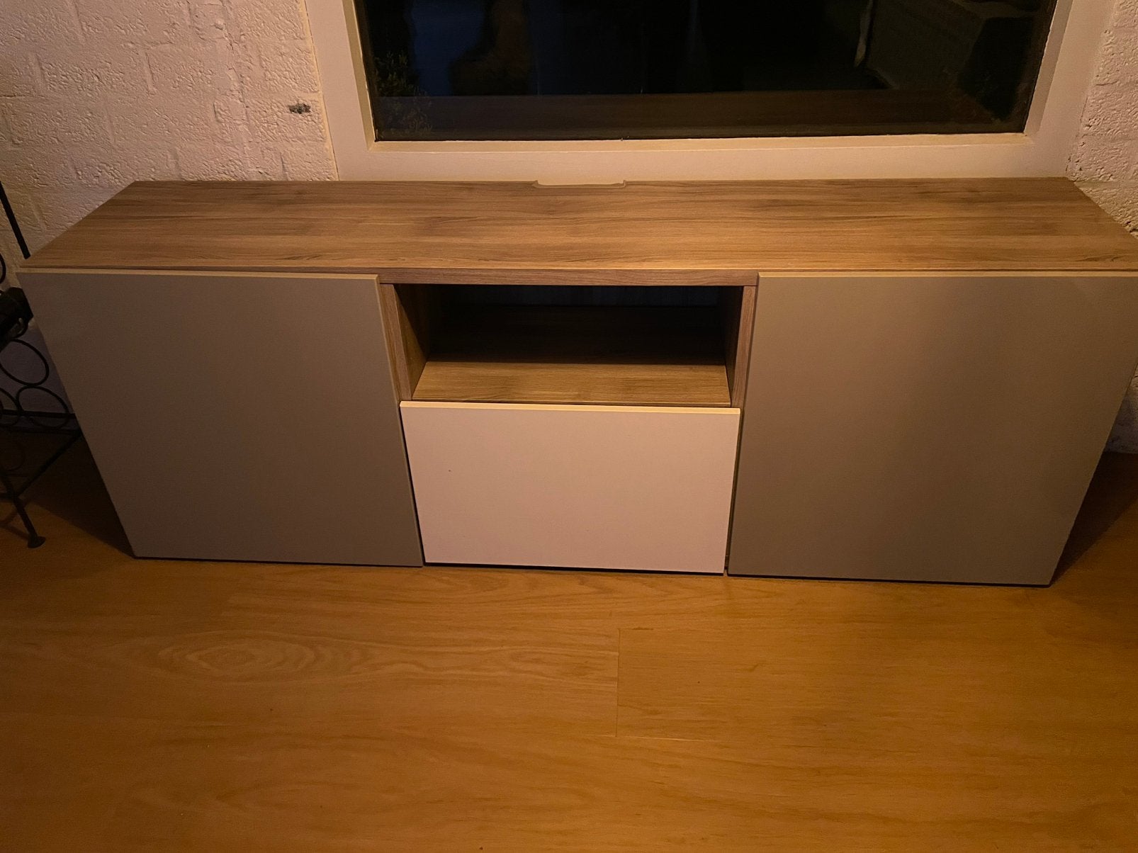 Besta tv meubel, basiselement met deurtjes, Ophalen, Overige materialen, Zo goed als nieuw, Minder dan 100 cm