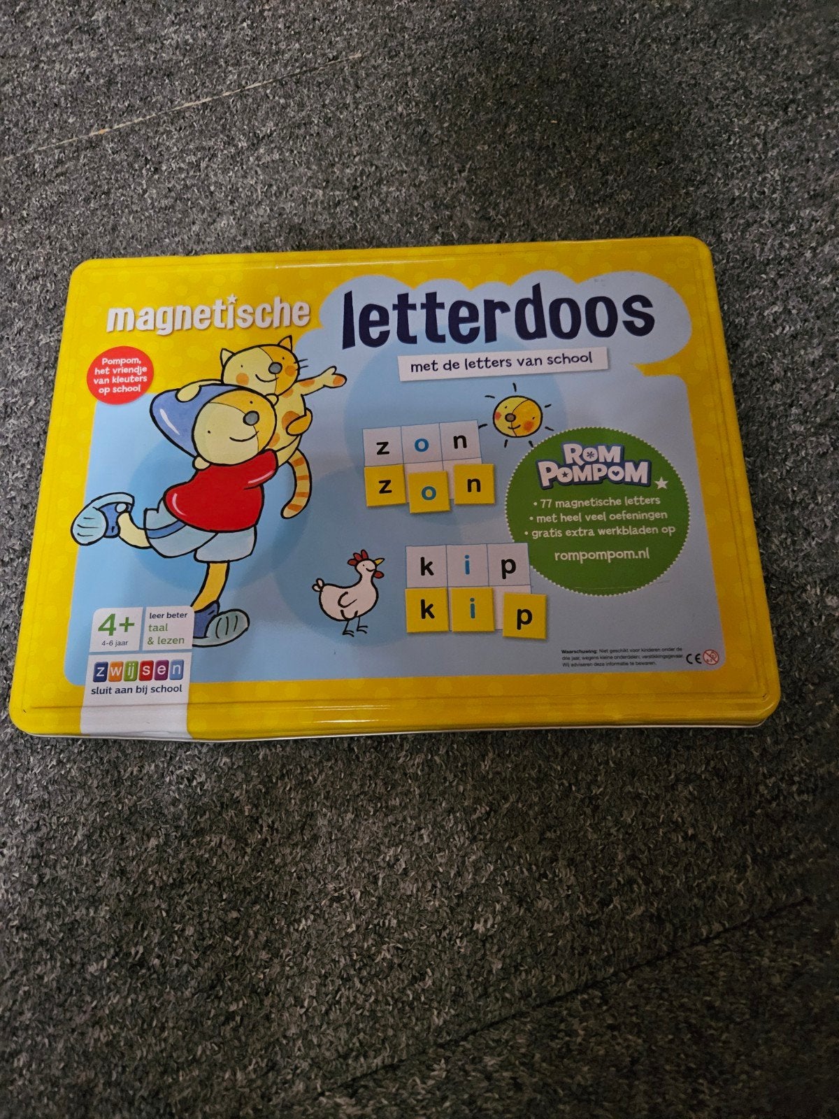 Magnetische Letterdoos Rompompom - Leren Lezen, Ophalen, Gebruikt, Taal en Lezen