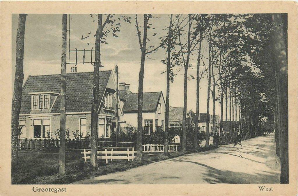 701-350-051 Grootegast West, Verzamelen, Ansichtkaarten | Nederland, Verzenden, Voor 1920, Groningen