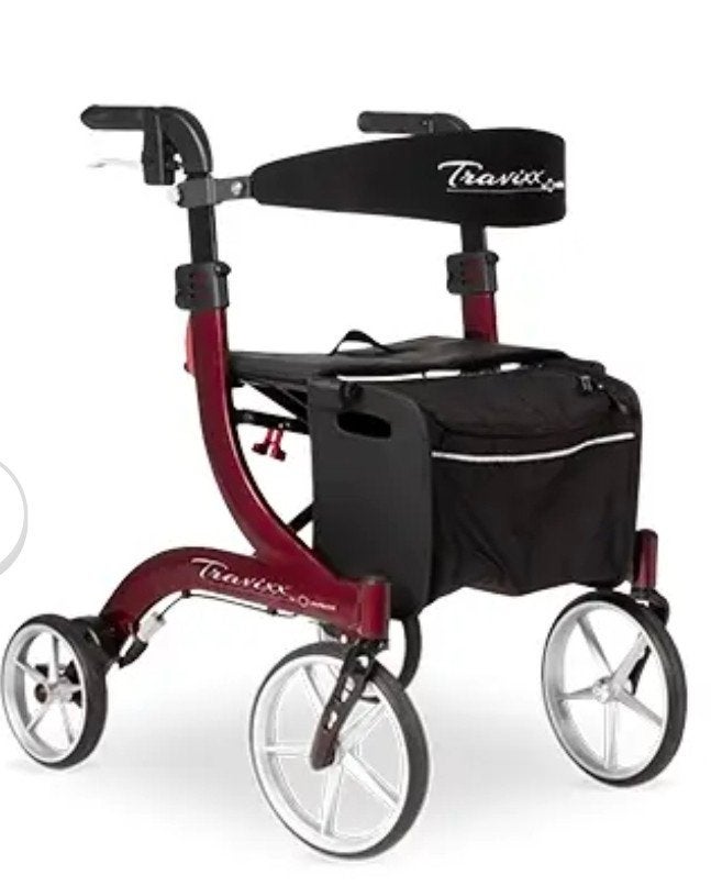 Travixx deluxe rollator rood, Ophalen