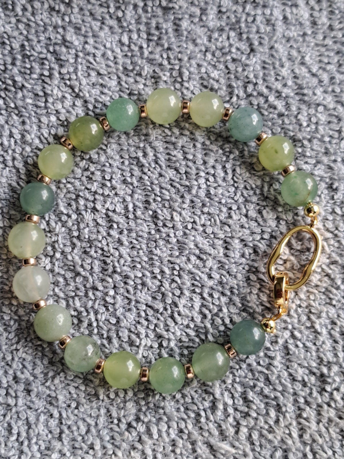 Aventurijn Armband 20 cm, Overige materialen, Met bedels of kralen, Nieuw, Ophalen of Verzenden