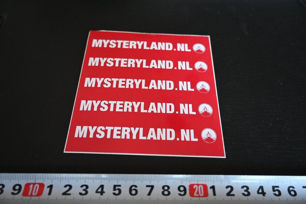 sticker set MYSTERYLAND, Ophalen of Verzenden, Zo goed als nieuw