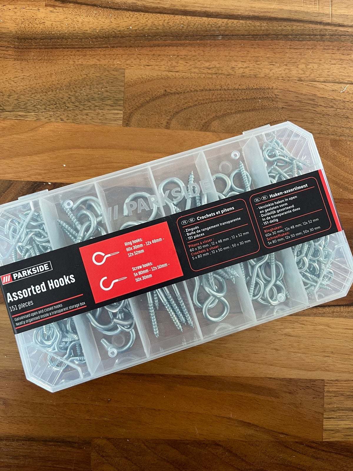 Nieuw Parkside Haken-assortiment 151-delig, Overige typen, Nieuw, Ophalen of Verzenden, Minder dan 50 mm