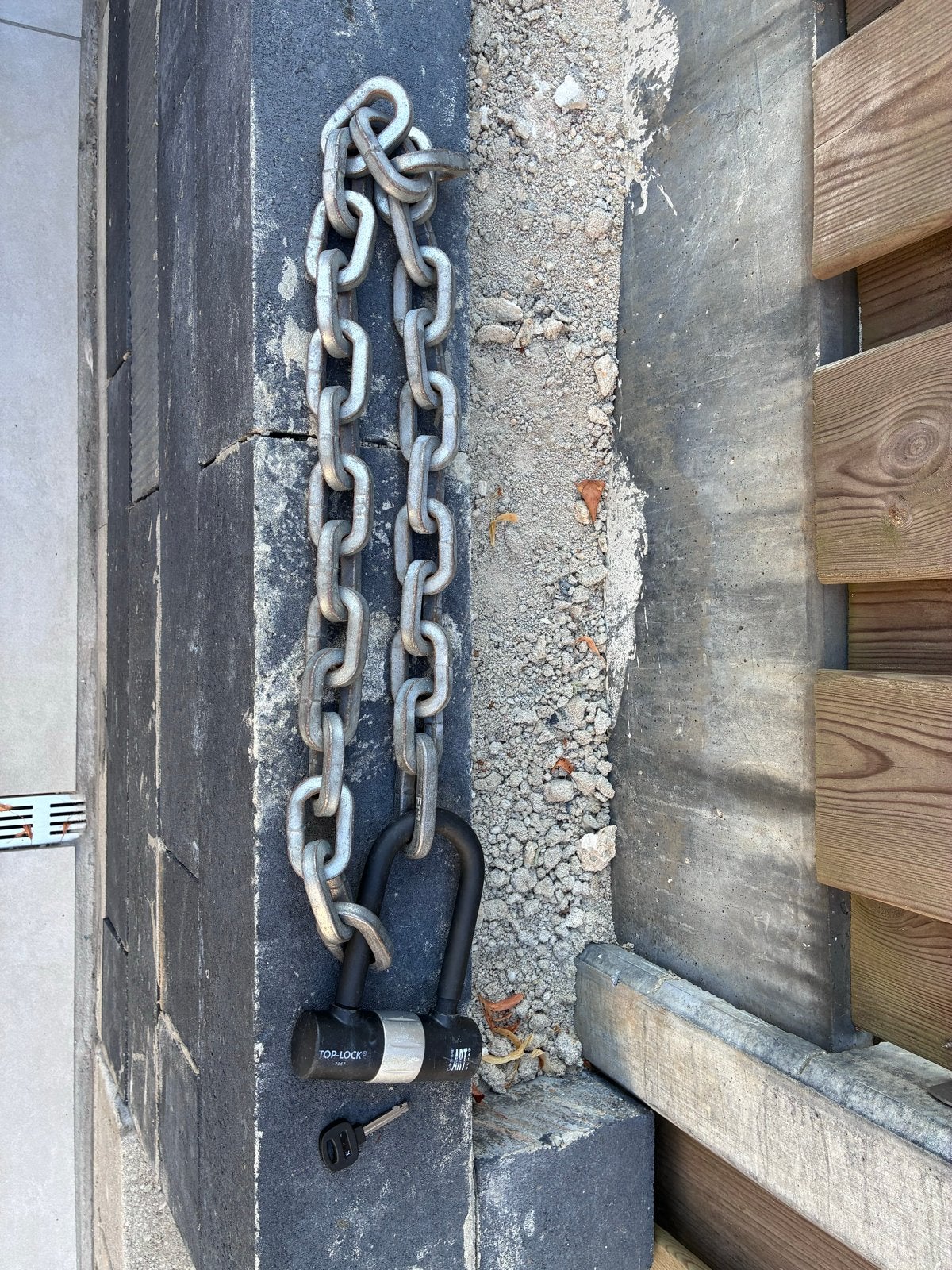 Top Lock Kettingslot met sleutel - ART gekeurd, Fietsen en Brommers, Ophalen, Gebruikt, Kettingslot
