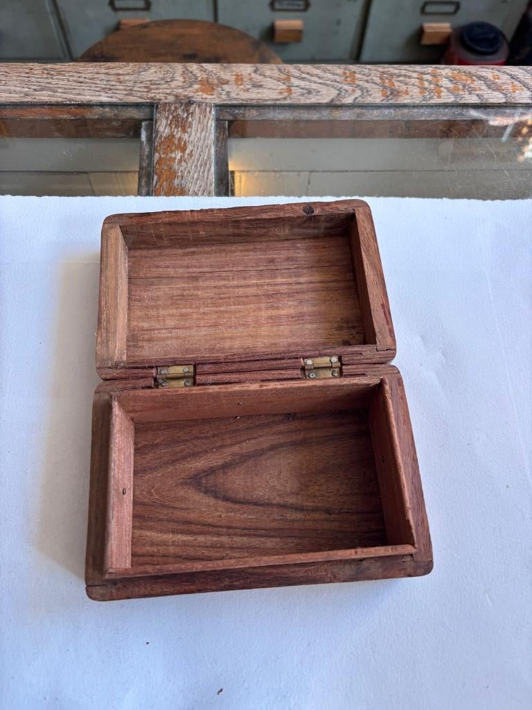 Drie handgesneden houten doosjes - India. ca. 1960-1990., Antiek en Kunst, Ophalen of Verzenden