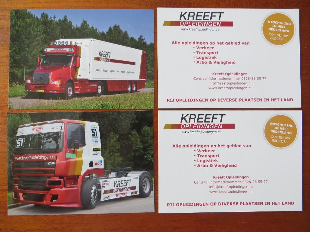 Kaarten Kreeft Opleidingen: DAF, IVECO, Scania, Volvo, Boeken, Ophalen of Verzenden, Nieuw, Volvo