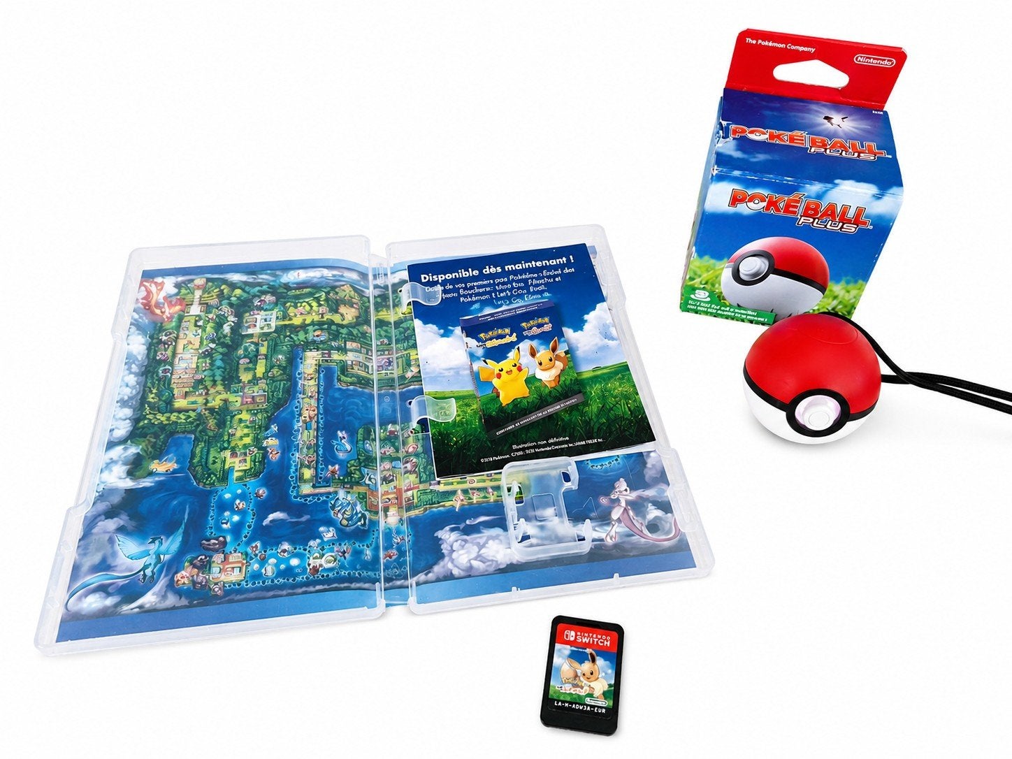 Pokémon Let's Go Eevee! Poké Ball Plus Mew, Met games, Ophalen of Verzenden, Zo goed als nieuw, Switch Original