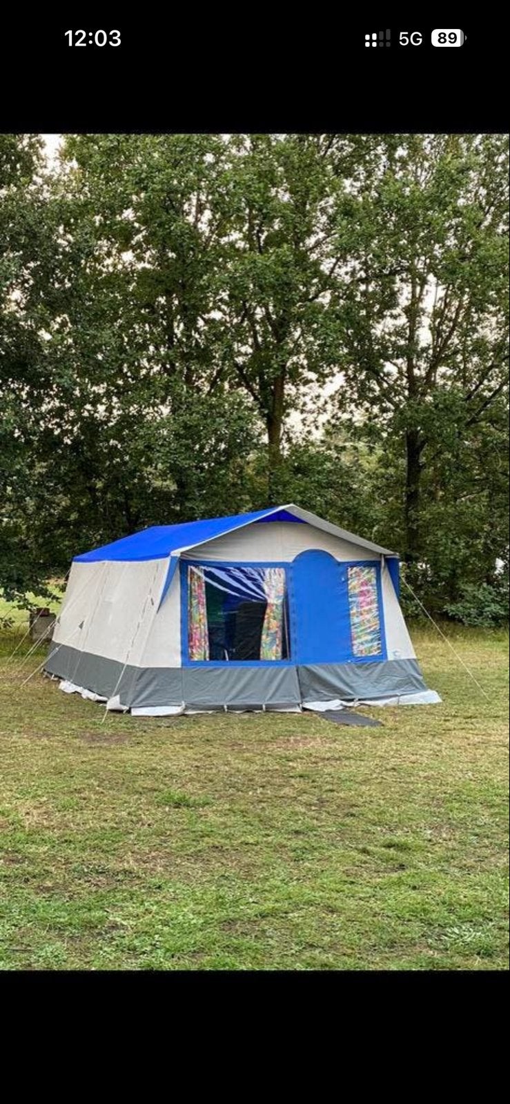 Conway Clipper Vouwwagen - Kampeerwagen (blauw/grijs), Meerkleurig, Aanwezig, Tot en met 4, Ophalen