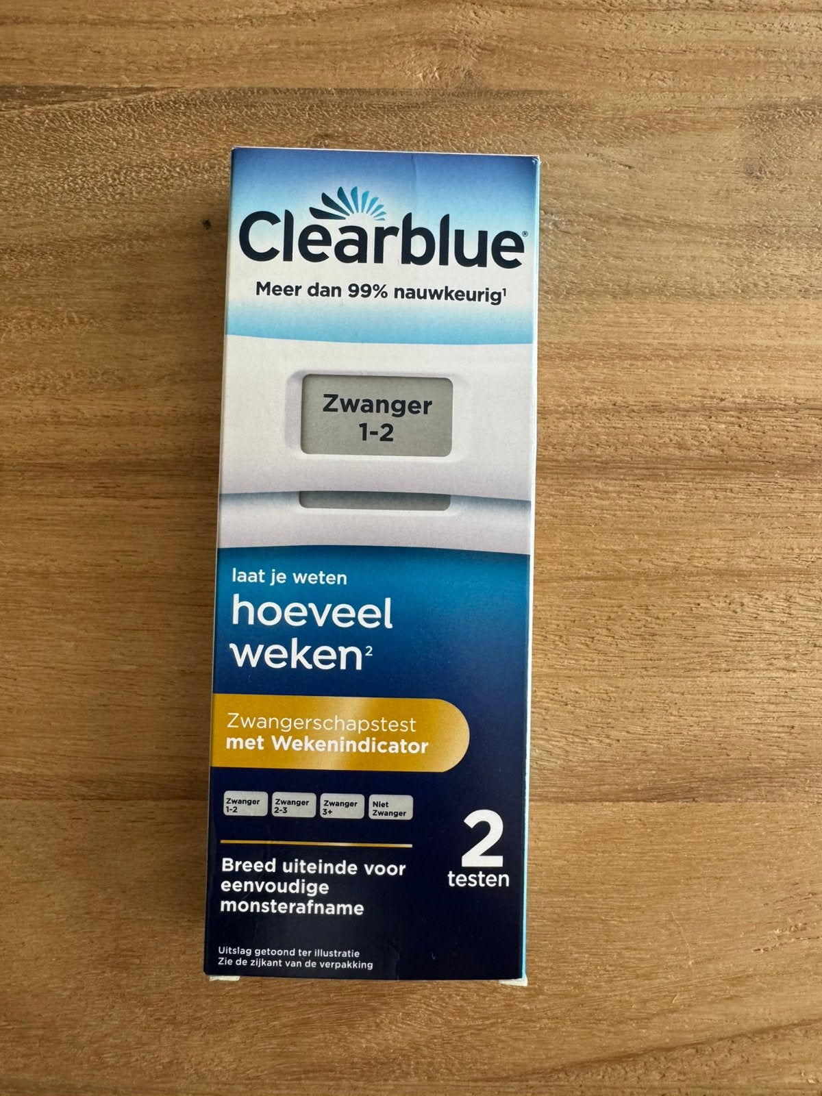 Zwangerschapstest clearblue, Ophalen of Verzenden, Nieuw, Overige typen
