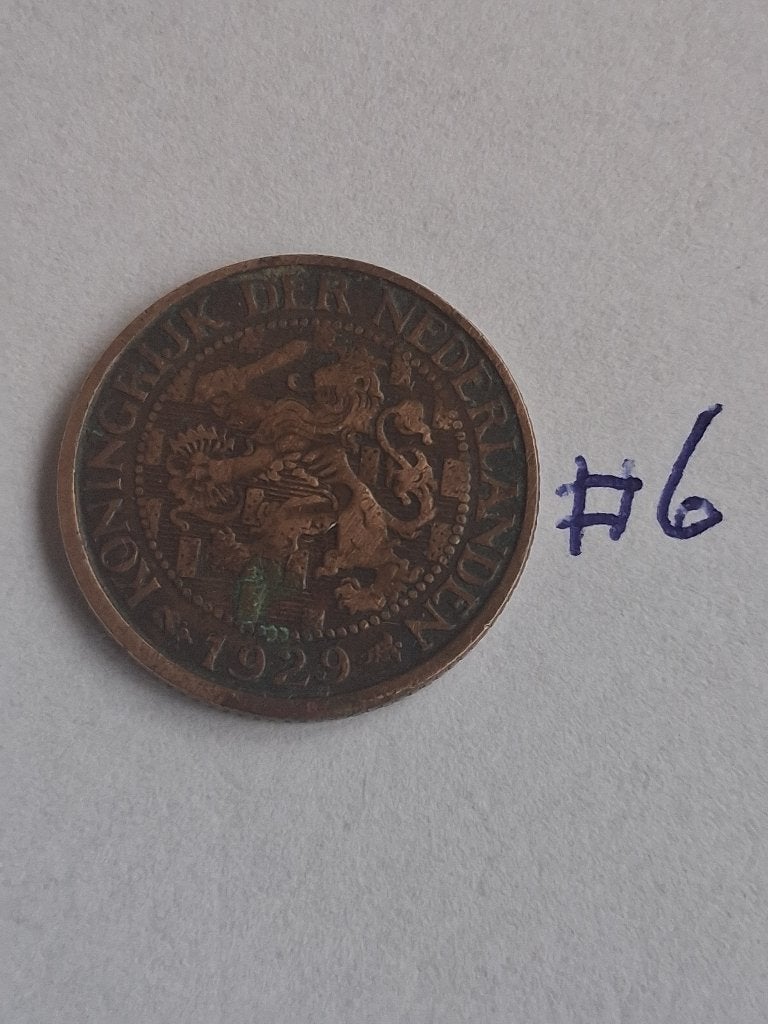 1 cent 1929 Nederland #6, Ophalen of Verzenden, Koningin Wilhelmina, 1 cent, Losse munt