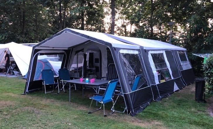 Jamet Arizona 2015 Luxe Editie - prima staat, zeer compleet, Caravans en Kamperen, Vouwwagens, Ophalen, Lichtgrijs, Aanwezig, Meer dan 6
