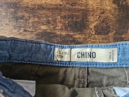 Khaki groene korte broek Maat 92 h3, Broek, Denim Co, Onbekend, Ophalen of Verzenden