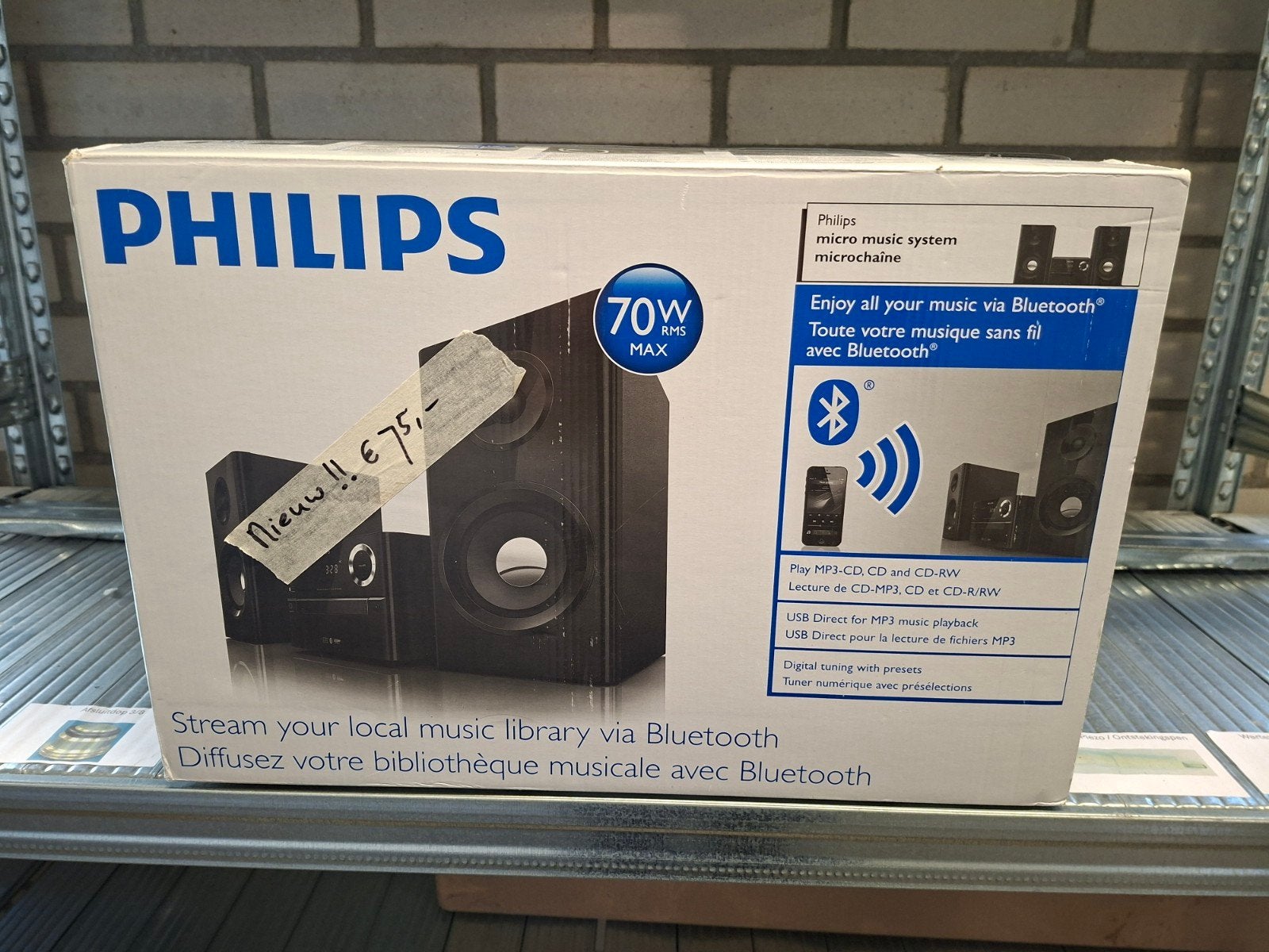 Philips BTM2180 Micro Muzieksysteem met Bluetooth - Nieuw!, Philips, Microset, Cd-speler, Nieuw