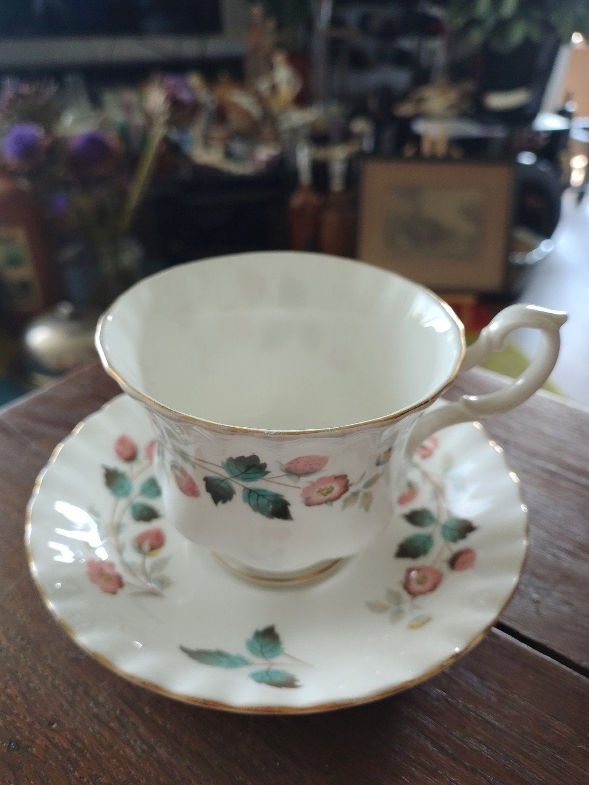 Richmond Bone China Kop en Schotel - Wilde Aardbeien, Ophalen of Verzenden