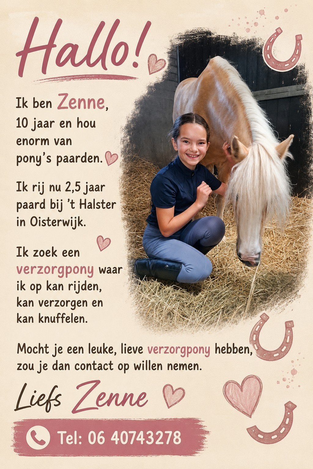 Gezocht Verzorgpony
