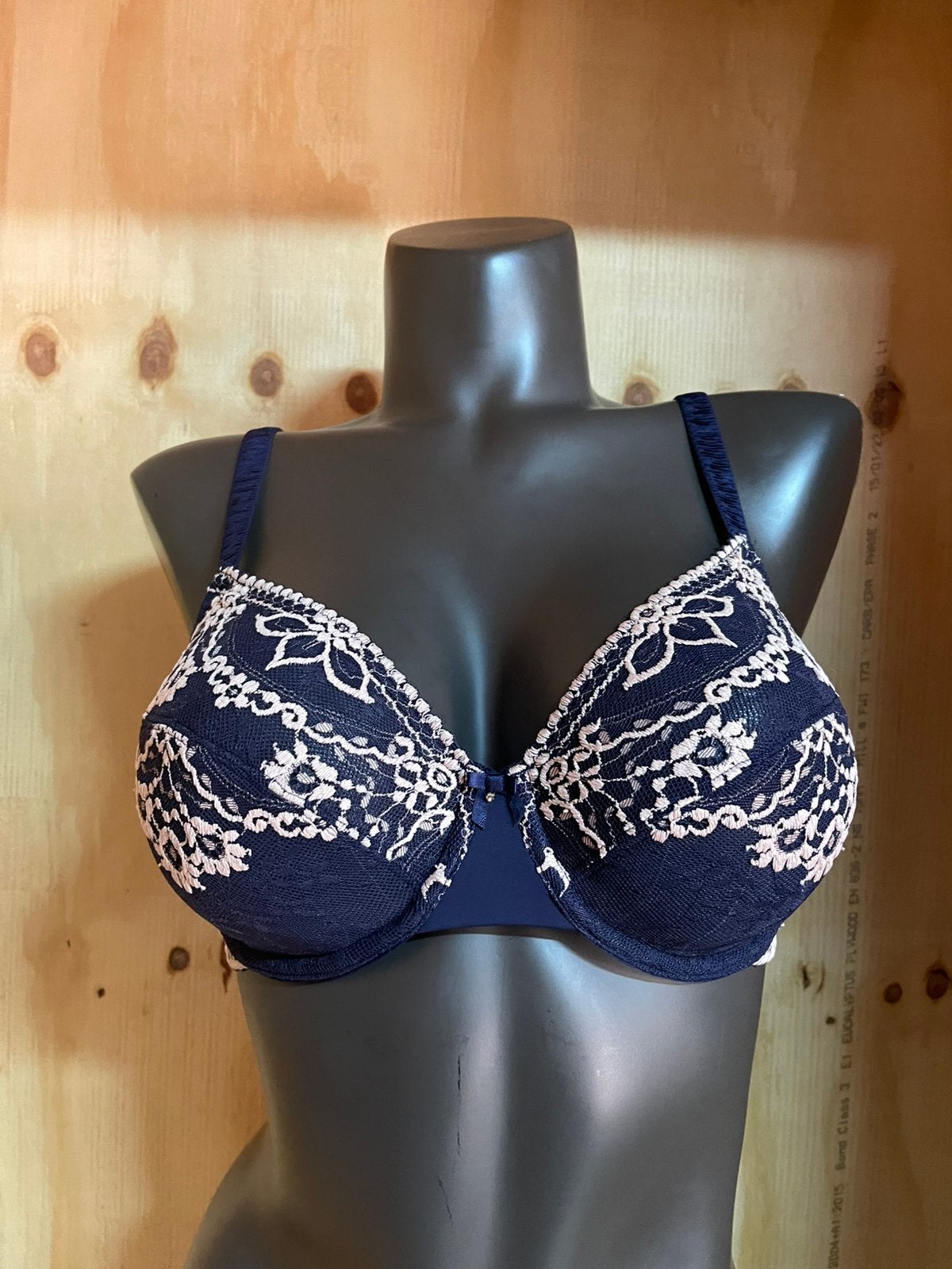 Wacoal bh 75d en 65e model frivole, Verzenden, Blauw, BH