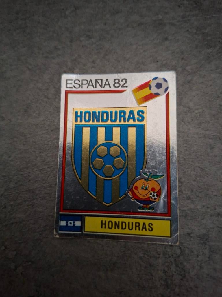 Panini sticker WK 82 Espana. Embleem Honduras., Verzenden, Zo goed als nieuw, Sticker