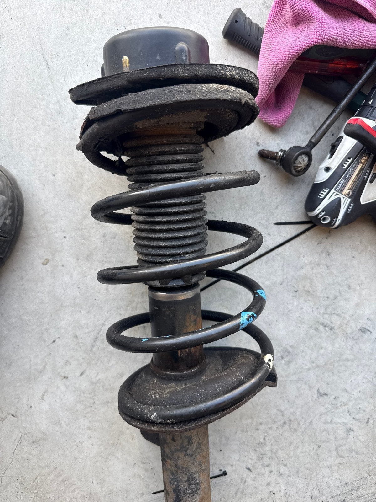 Peugeot 206 1.1/1.4 Schokdemper met veer, Ophalen, Gebruikt, Overige automerken