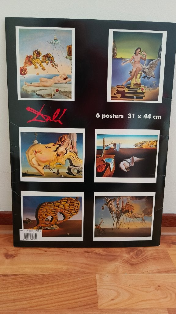 Salvador Dali 6 Posters van 31 x 44 cm TOP wandposters !!, Rechthoekig Staand, Nieuw, Ophalen of Verzenden, A1 t/m A3