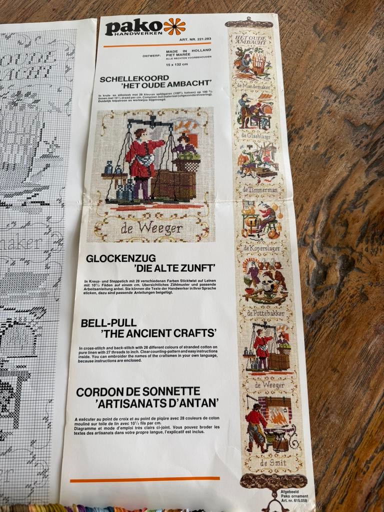 Vintage het oude borduur pakket nieuw, Ophalen of Verzenden, Nieuw, Borduurpakket