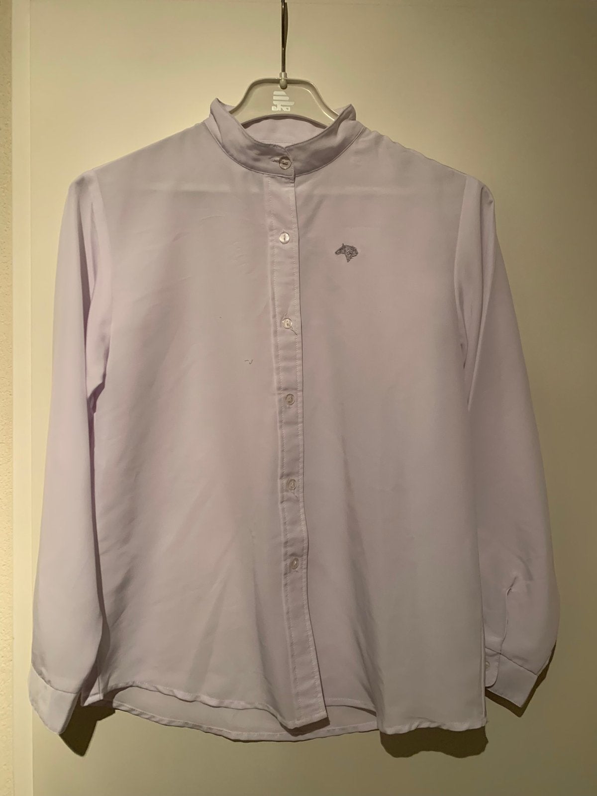 Bon Geste witte wedstrijdblouse - maat 176, Dieren en Toebehoren, Paardrijkleding, Ophalen of Verzenden, Gebruikt, Dressuur, Bovenkleding