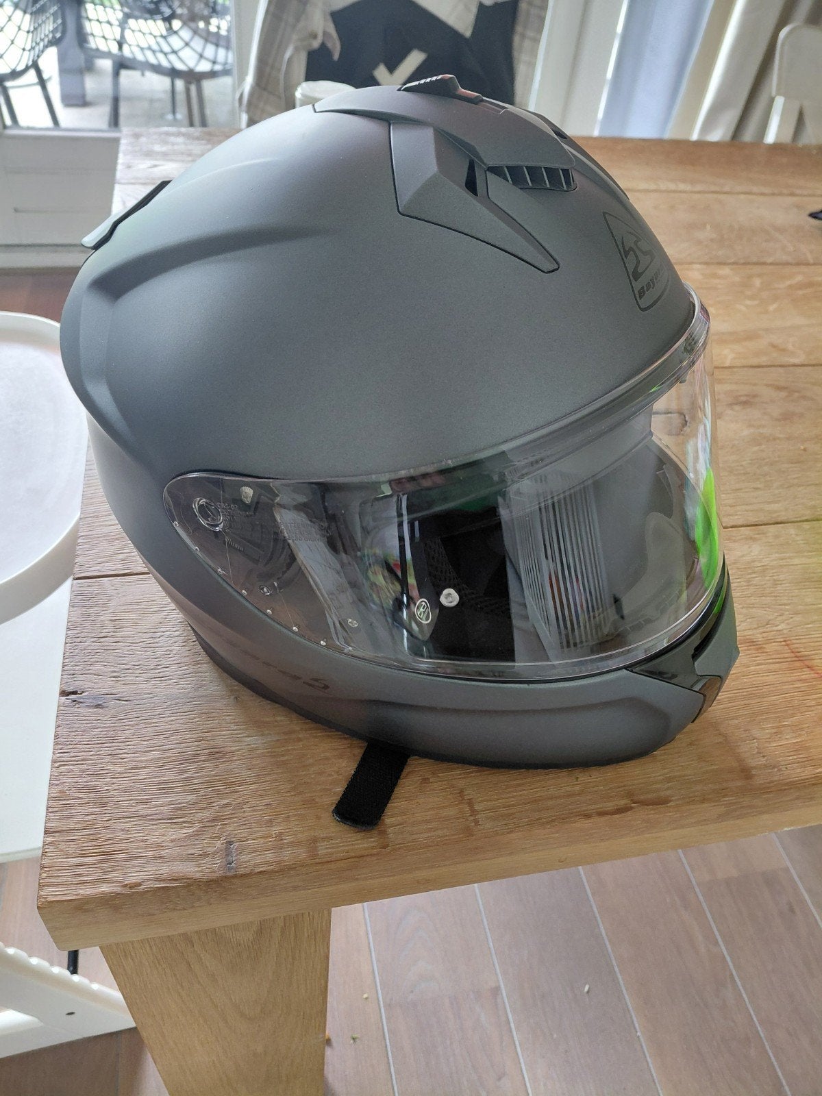 Bayard Motorhelm - Mat Grijs, Ophalen, Tweedehands, Dames, Bayard
