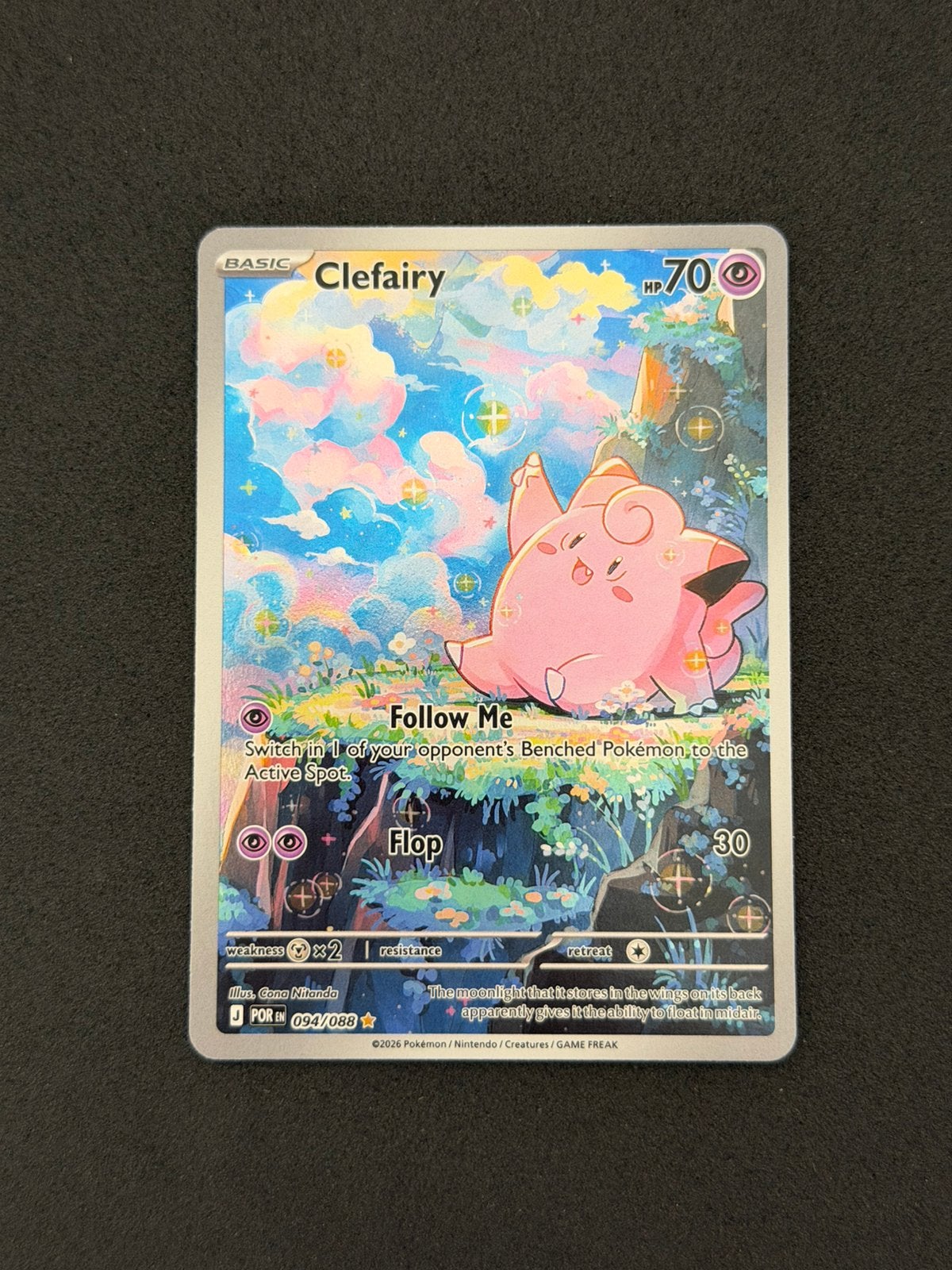 Clefairy (POR 094) Perfect Order, Hobby en Vrije tijd, Verzamelkaartspellen | Pokémon, Ophalen of Verzenden, Zo goed als nieuw