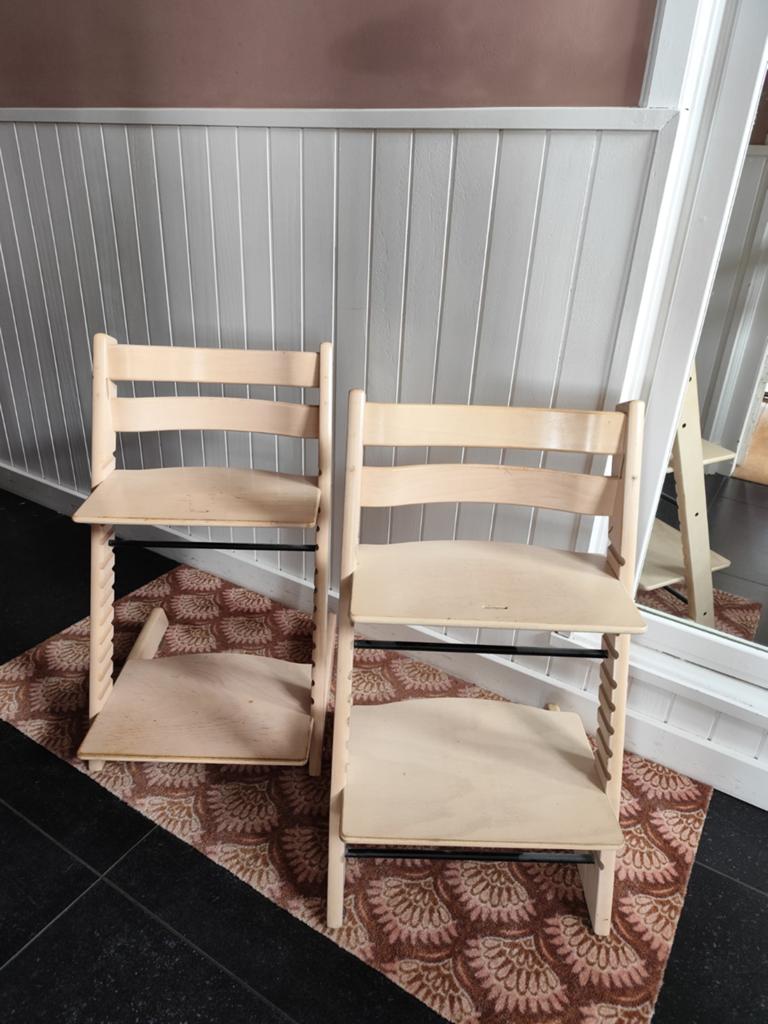 STOKKE Tripp Trapp kinderstoelen, Kinderen en Baby's, Kinderstoelen, Ophalen, Gebruikt, Meegroeistoel