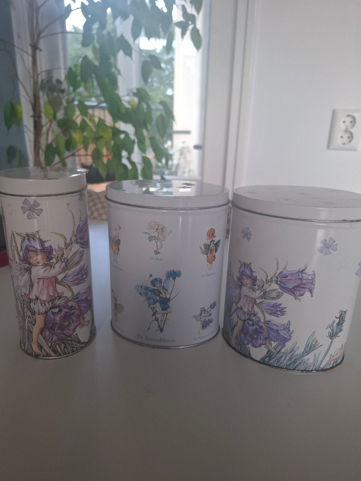 Mary Cicely Barker Flower Fairies Blikken Trommels Set, Ophalen of Verzenden, Gebruikt