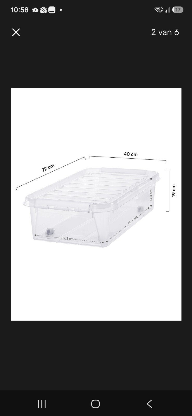2x Nieuwe HEMA Bedroller Paris 31L, Ophalen, Nieuw