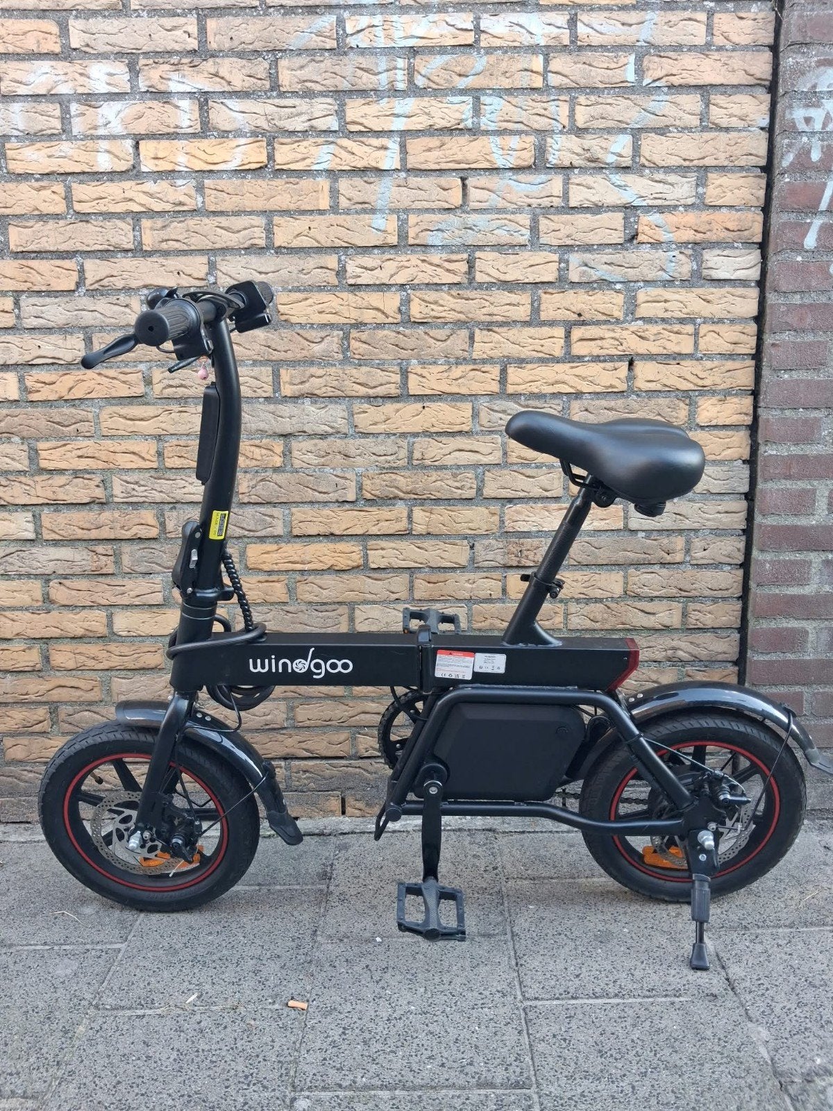 electrisch fiets WINDGOO, 14 tot 16 inch, Versnellingen, Zo goed als nieuw, Totaal opvouwbaar