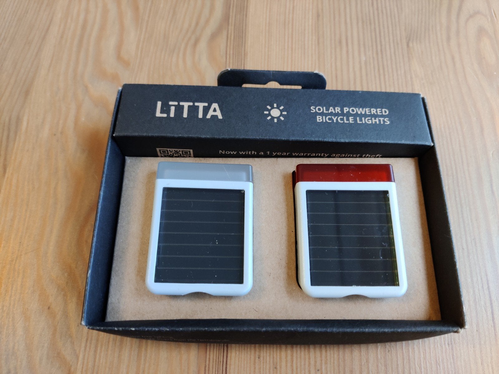 Litta Solar Fietsverlichting Set - Voor- en Achterlicht, Verlichtingsset, Nieuw, Ophalen of Verzenden, Oplaadbaar