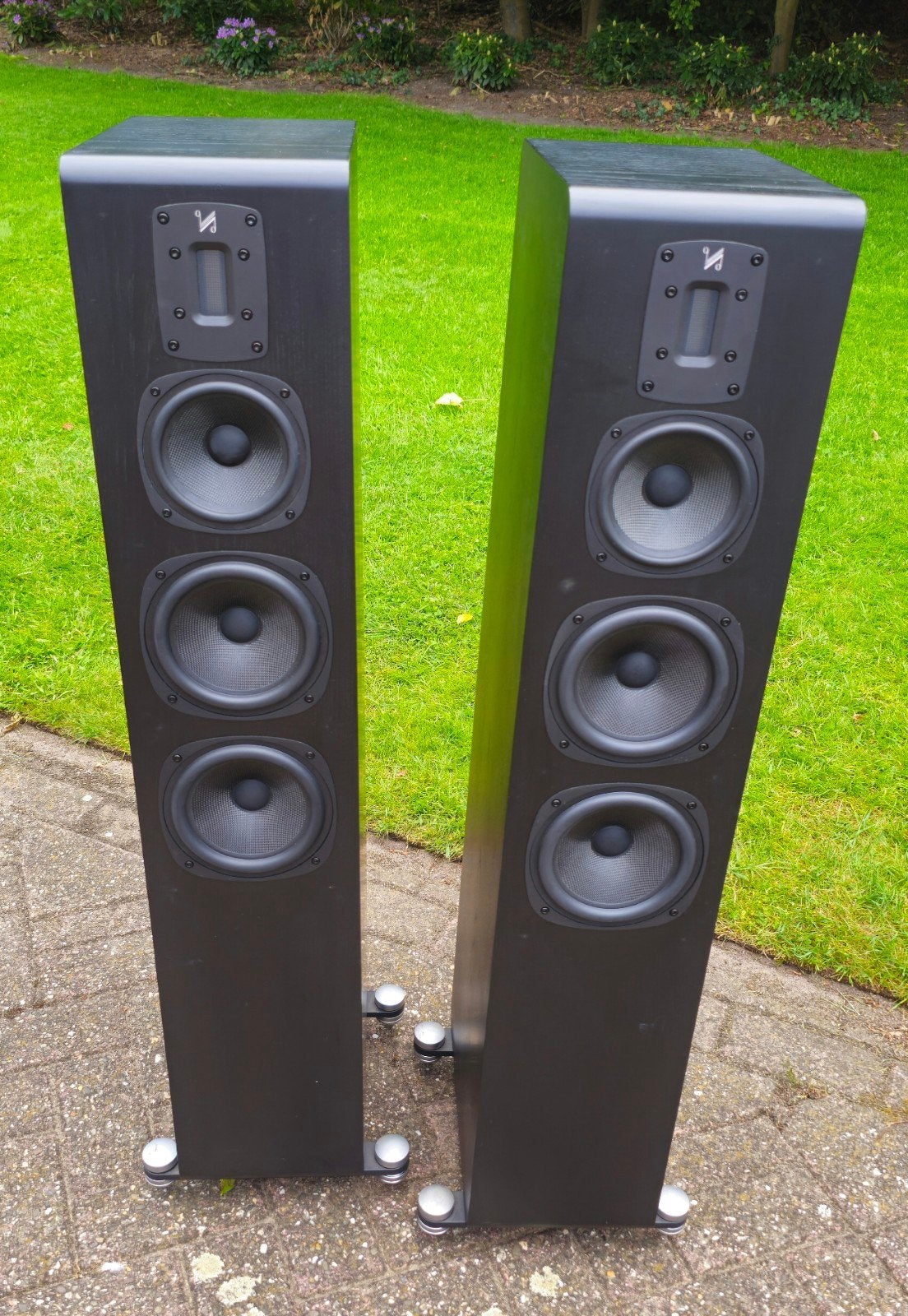 Quad 5S top of the line zuilen,double bass bandtweeter izgst, Zo goed als nieuw, Nvt, Ophalen, Overige merken
