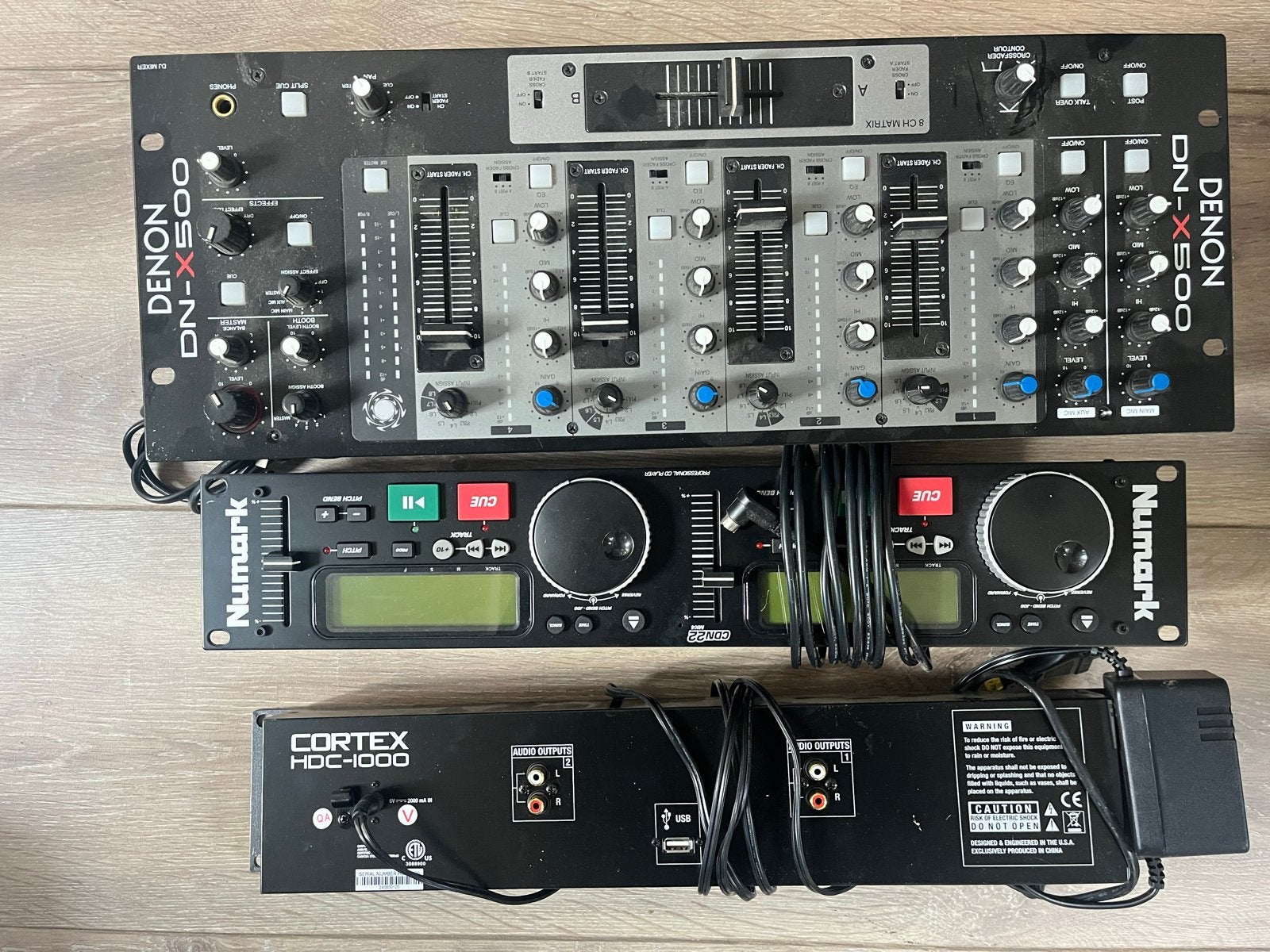 Denon DN-X500 DJ-mixer met Numark en Cortex spelers, Muziek en Instrumenten, Ophalen, Gebruikt, Dj-set, Denon