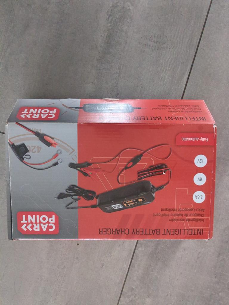 Carpoint Acculader 6V/12V 3.8A Intelligent, Auto-onderdelen, Accu's en Toebehoren, Ophalen, Nieuw, Universele onderdelen
