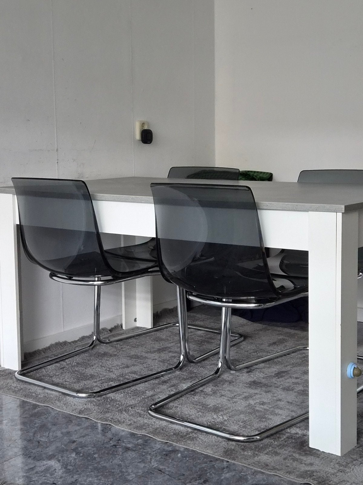 tobias ikea stoelen 4 stuks, Huis en Inrichting, Stoelen, Ophalen, Gebruikt, Grijs