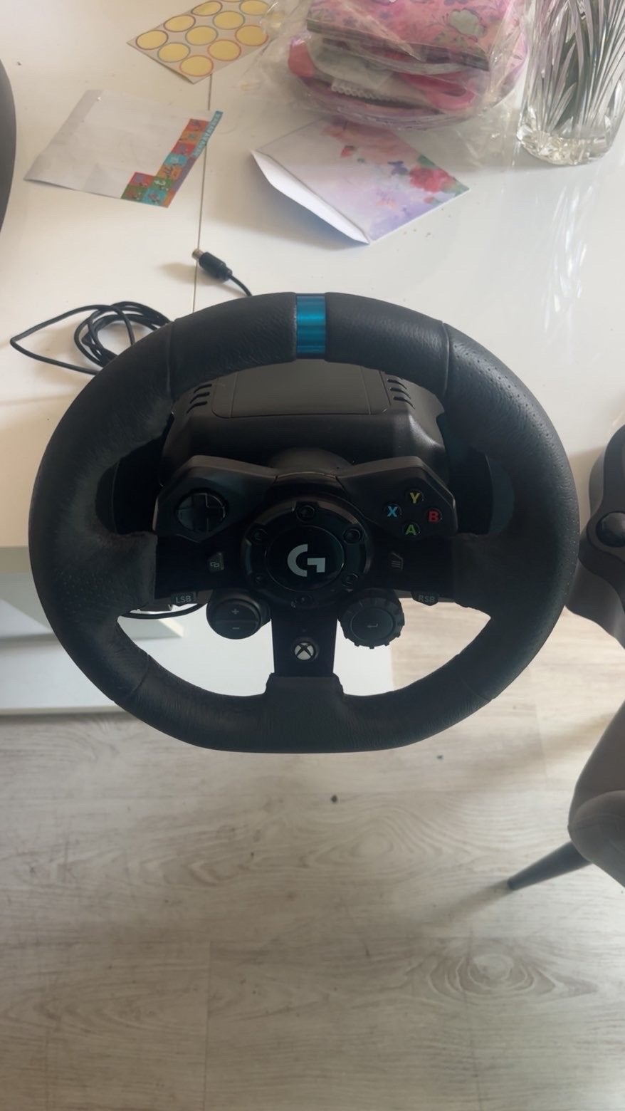 Logitech G923 racestuur met pedalen en shifter voor Xbox, Racestuur, Xbox, Force feedback, Ophalen of Verzenden