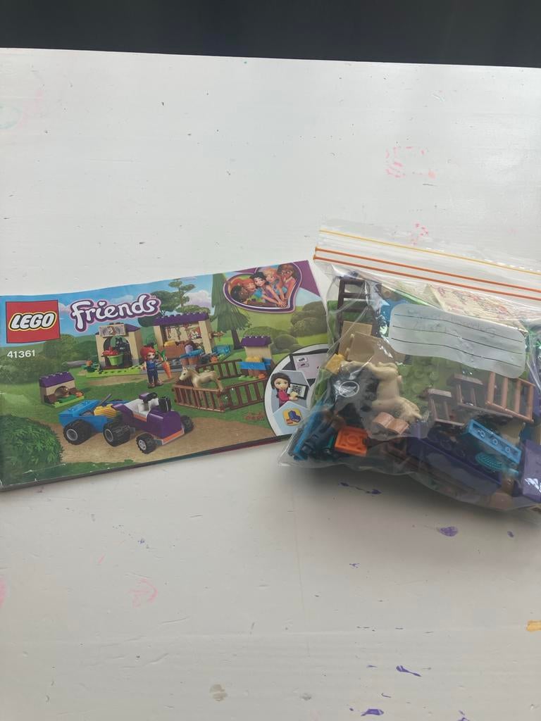 Lego Friends 41361 Mia's Veulenstal met instructieboekje, Gebruikt, Lego, Friends, Ophalen of Verzenden