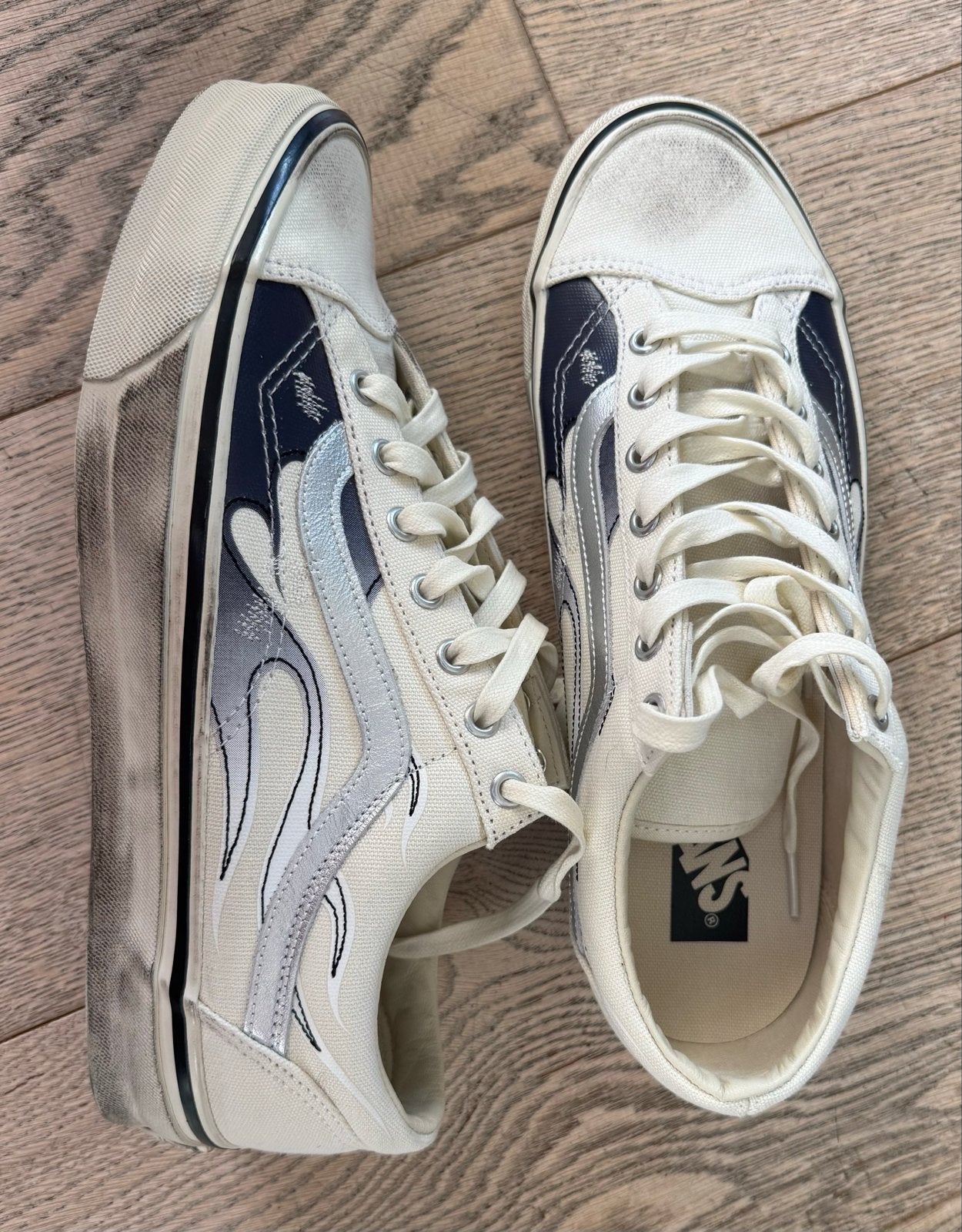 VANS LX Old School ARCHIVE FLAME Maat 44 Nieuw, Wit, Nieuw, Ophalen of Verzenden, Sneakers of Gympen