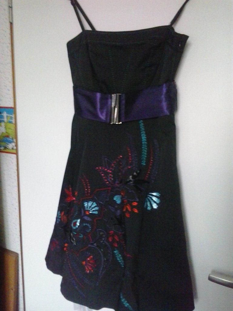 Vintage party dress, Kleding | Dames, Zwart, Cocktailjurk, Ophalen of Verzenden, Zo goed als nieuw