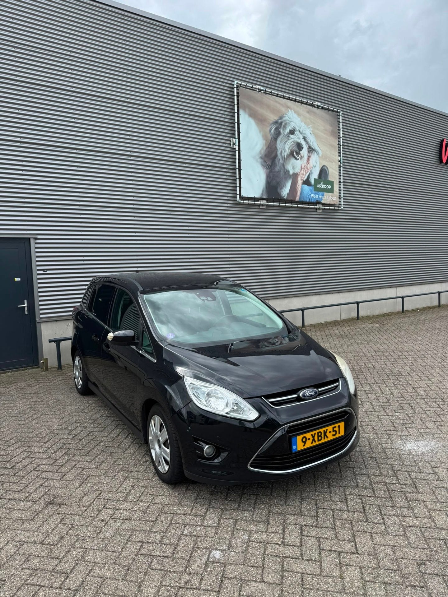 Ford Grand C-Max / Apk / Airco / Cruise / Navi / Trekhaak, Auto's, Ford, Voorwielaandrijving, Gebruikt, Zwart, Origineel Nederlands