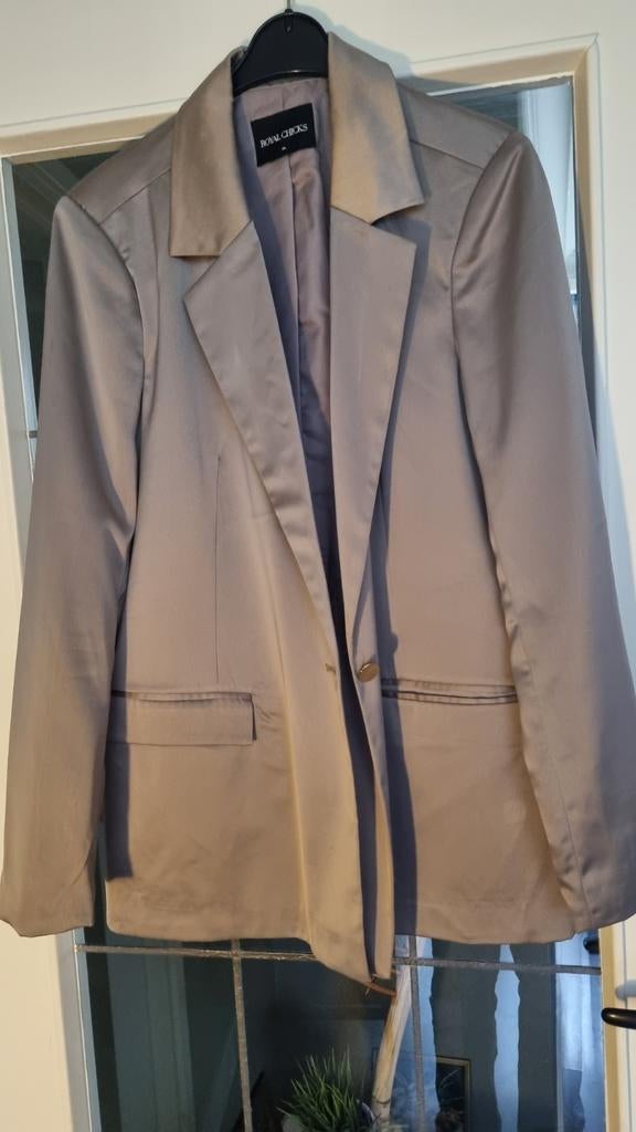 Goudkleurig colbert xl, Ophalen of Verzenden, Zo goed als nieuw, Maat 42/44 (L)