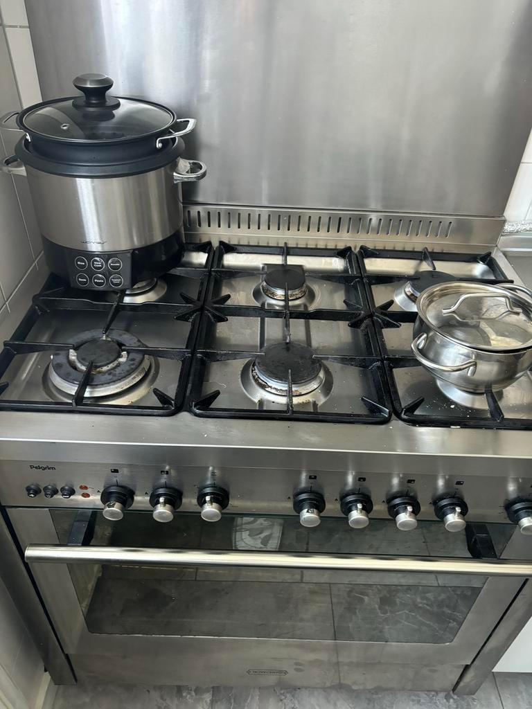 Pelgrim gasfornuis met oven (zonder afzuigkap), Ophalen, Gebruikt, 60 cm of meer, Gas