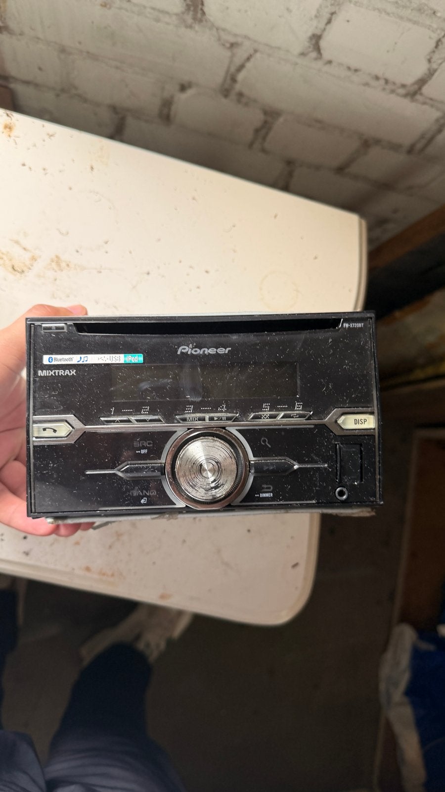 Pioneer FH-X720BT Autoradio met Bluetooth en USB, Ophalen of Verzenden, Gebruikt
