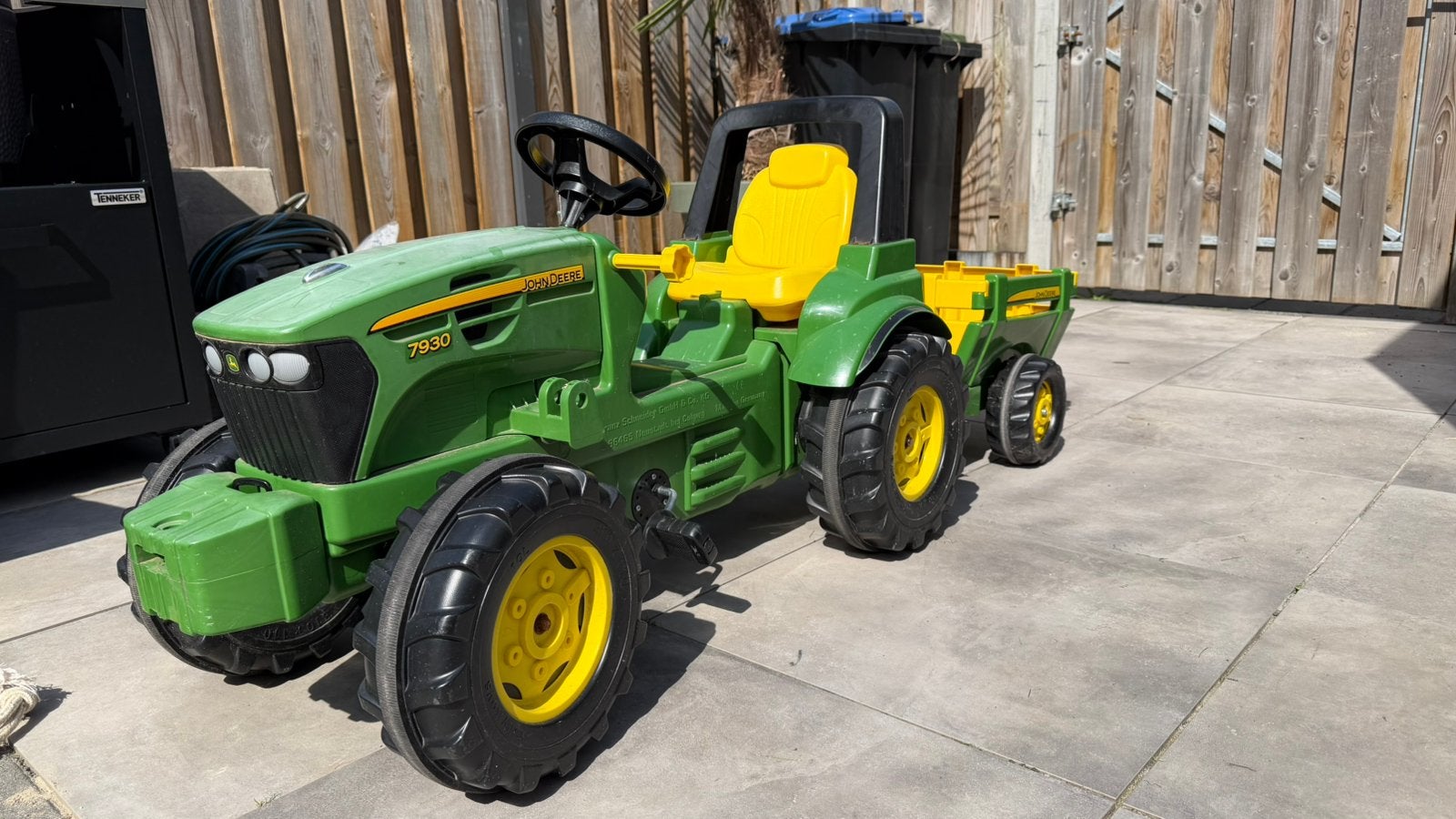 John Deere traptractor met aanhanger, Ophalen, Gebruikt, Trapvoertuig
