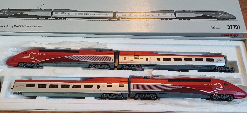Märklin 37791 H0 Hogesnelheidstrein Thalys PBKA, Wisselstroom, Treinset, Ophalen of Verzenden, Zo goed als nieuw
