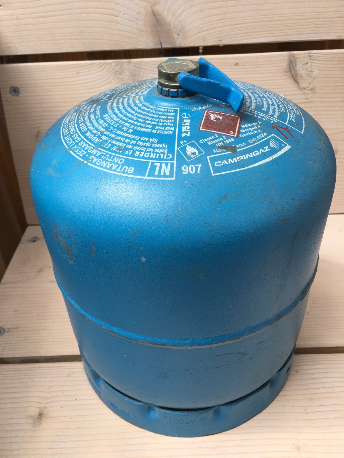 Campingaz 907 gasfles VOL, Ophalen, Zo goed als nieuw
