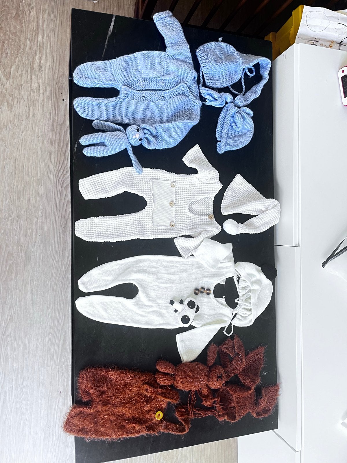 Newborn fotografie props: kleding, manden, bloemen en meer, Ophalen, Zo goed als nieuw, Jongetje of Meisje